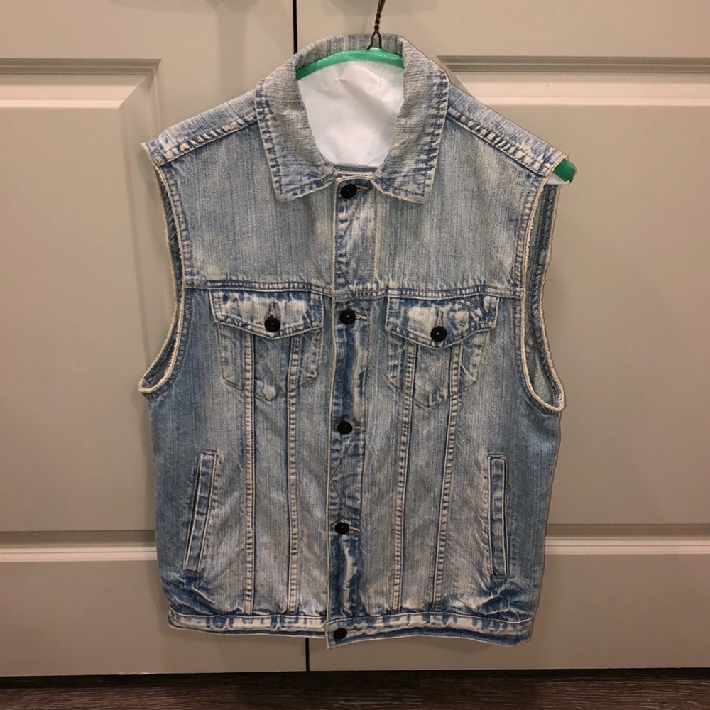 Blue jean vest